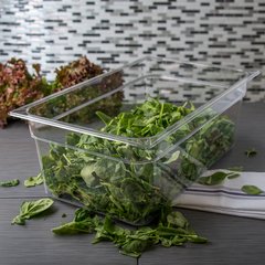 10203B07 StorPlus™ Polycarbonate Food Pan Full-Size, 8" Deep - Clear