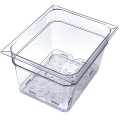 1023507 StorPlus™ Polycarbonate Food Pan Drain Grate 1/2 Size - Clear