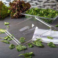 10230U07 StorPlus™ Polycarbonate Handled Universal Lid 1/2 Size - Clear