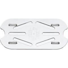 1033507 StorPlus™ Polycarbonate Food Pan Drain Grate 1/9 Size - Clear