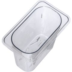 1033507 StorPlus™ Polycarbonate Food Pan Drain Grate 1/9 Size - Clear