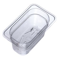 1033507 StorPlus™ Polycarbonate Food Pan Drain Grate 1/9 Size - Clear