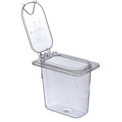 3068807 StorPlus™ Polycarbonate Food Pan 1/9 Size, 6" Deep - Clear