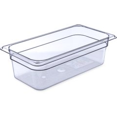 3066107 StorPlus™ Polycarbonate Food Pan 1/3 Size, 4" Deep - Clear