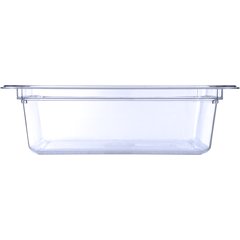 10221B07 StorPlus™ Polycarbonate Food Pan 1/2 Size, 4" Deep - Clear