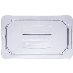 10290U07 StorPlus™ Polycarbonate Handled Universal Lid 1/4 Size - Clear