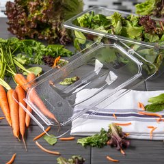 10290U07 StorPlus™ Polycarbonate Handled Universal Lid 1/4 Size - Clear