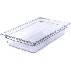 10201B07 StorPlus™ Polycarbonate Food Pan Full-Size, 4" Deep - Clear