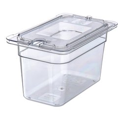 3068207 StorPlus™ Polycarbonate Food Pan 1/4 Size, 6" Deep - Clear