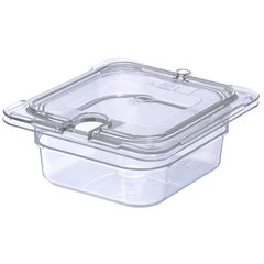 3068307 StorPlus™ Polycarbonate Food Pan 1/6 Size, 2.5" Deep - Clear
