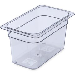 3068207 StorPlus™ Polycarbonate Food Pan 1/4 Size, 6" Deep - Clear
