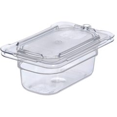 10336U07 StorPlus™ Polycarbonate Flat Universal Lid 1/9 Size - Clear