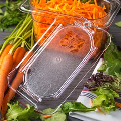 10336U07 StorPlus™ Polycarbonate Flat Universal Lid 1/9 Size - Clear