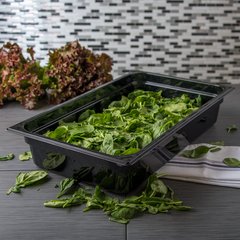 10201B03 StorPlus™ Polycarbonate Food Pan Full-Size, 4" Deep - Black