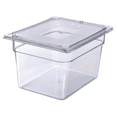 10223B07 StorPlus™ Polycarbonate Food Pan 1/2 Size, 8" Deep - Clear