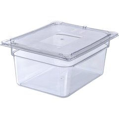 10222B07 StorPlus™ Polycarbonate Food Pan 1/2 Size, 6" Deep - Clear