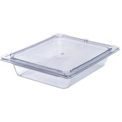 10220B07 StorPlus™ Polycarbonate Food Pan 1/2 Size, 2.5" Deep - Clear