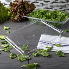 10236U07 StorPlus™ Polycarbonate Flat Universal Lid 1/2 Size - Clear