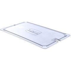 10211U07 StorPlus™ Polycarbonate Notched Handled Universal Lid Full-Size - Clear