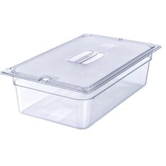 10202B07 StorPlus™ Polycarbonate Food Pan Full-Size, 6" Deep - Clear