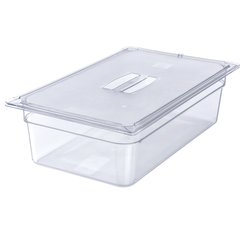 10202B07 StorPlus™ Polycarbonate Food Pan Full-Size, 6" Deep - Clear