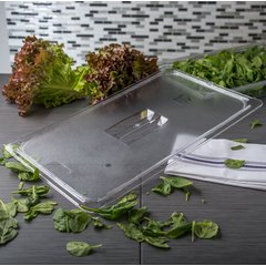 10210U07 StorPlus™ Polycarbonate Handled Universal Lid Full-Size - Clear