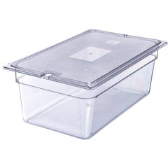 10203B07 StorPlus™ Polycarbonate Food Pan Full-Size, 8" Deep - Clear