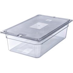 10202B07 StorPlus™ Polycarbonate Food Pan Full-Size, 6" Deep - Clear