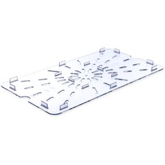 1021507 StorPlus™ Polycarbonate Food Pan Drain Grate Full-Size - Clear