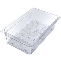 1021507 StorPlus™ Polycarbonate Food Pan Drain Grate Full-Size - Clear