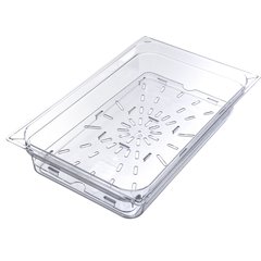 1021507 StorPlus™ Polycarbonate Food Pan Drain Grate Full-Size - Clear