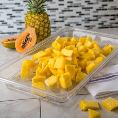 1021507 StorPlus™ Polycarbonate Food Pan Drain Grate Full-Size - Clear