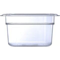 3068707 StorPlus™ Polycarbonate Food Pan 1/9 Size, 4" Deep - Clear