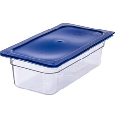 3066107 StorPlus™ Polycarbonate Food Pan 1/3 Size, 4" Deep - Clear