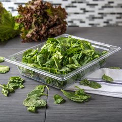 10220B07 StorPlus™ Polycarbonate Food Pan 1/2 Size, 2.5" Deep - Clear