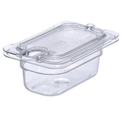 10337U07 StorPlus™ Polycarbonate Notched Universal Lid 1/9 Size - Clear