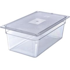 10203B07 StorPlus™ Polycarbonate Food Pan Full-Size, 8" Deep - Clear