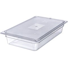 10201B07 StorPlus™ Polycarbonate Food Pan Full-Size, 4" Deep - Clear