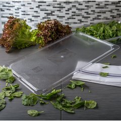 10216U07 StorPlus™ Polycarbonate Flat Universal Lid Full-Size - Clear