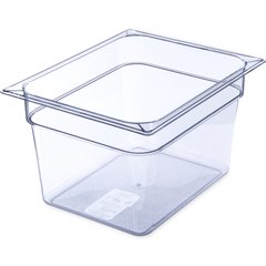 10223B07 StorPlus™ Polycarbonate Food Pan 1/2 Size, 8" Deep - Clear
