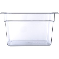 10223B07 StorPlus™ Polycarbonate Food Pan 1/2 Size, 8" Deep - Clear