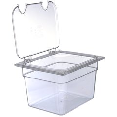 10223B07 StorPlus™ Polycarbonate Food Pan 1/2 Size, 8" Deep - Clear