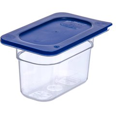 3068707 StorPlus™ Polycarbonate Food Pan 1/9 Size, 4" Deep - Clear