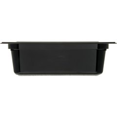 10221B03 StorPlus™ Polycarbonate Food Pan 1/2 Size, 4" Deep - Black