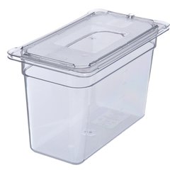 10276U07 StorPlus™ Polycarbonate Flat Universal Lid 1/3 Size - Clear