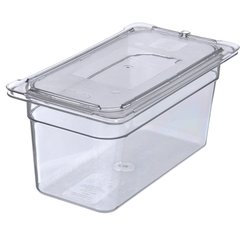 10276U07 StorPlus™ Polycarbonate Flat Universal Lid 1/3 Size - Clear
