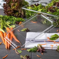 10276U07 StorPlus™ Polycarbonate Flat Universal Lid 1/3 Size - Clear