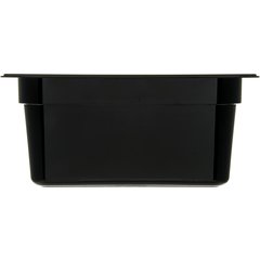 10222B03 StorPlus™ Polycarbonate Food Pan 1/2 Size, 6" Deep - Black
