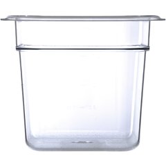 3068507 StorPlus™ Polycarbonate Food Pan 1/6 Size, 6" Deep - Clear