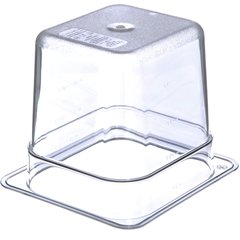 3068507 StorPlus™ Polycarbonate Food Pan 1/6 Size, 6" Deep - Clear